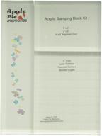 🔷 apple pie memories kitah007 acrylic stamp block set: 1/2-inch thick, pack of 3 logo