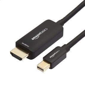 img 4 attached to 🔌 High-Speed 4K@60Hz Mini DisplayPort to HDMI Adapter Cable - 6 Feet by Amazon Basics