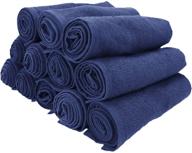 🧺 arkwright llc bleach safe salon towels pack of 12 (16x28 inch, navy) - 100% cotton bleach proof towels for salons, spas, and hairdressers logo
