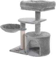 🐱 feandrea small cat tree: compact tower with condo & scratching post logo