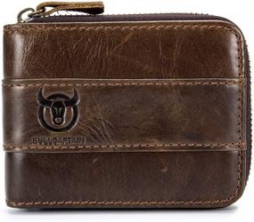 img 4 attached to 👜 Stylish and Classic: BULLCAPTAIN Genuine Leather Vintage Wallets for Men's Accessorizing Needs