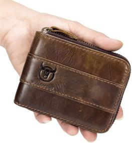 img 1 attached to 👜 Stylish and Classic: BULLCAPTAIN Genuine Leather Vintage Wallets for Men's Accessorizing Needs