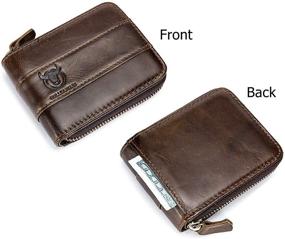 img 2 attached to 👜 Stylish and Classic: BULLCAPTAIN Genuine Leather Vintage Wallets for Men's Accessorizing Needs