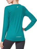 🏃 stay cool and dry with baleaf women's quick dry long sleeve running shirts logo