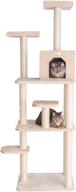 🐱 ultimate beige cat tree: gleepet gp78740821 - 74-inch height logo