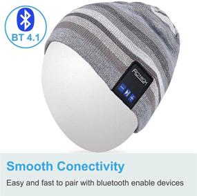img 1 attached to 🎧 Bluetooth Beanie Hat with Wireless Headphone for Outdoor Sports - Perfect Xmas Gifts