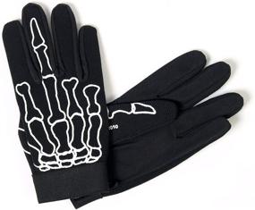 img 2 attached to Mechanic Gloves with Skeleton Finger Design by Hot Leathers