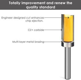 img 1 attached to 🔧 KOWOOD 40 Piece Router Bit Set, 1/4 Inch Shank, Professional Grade 40A Router Bit Kit