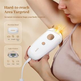 img 1 attached to 🔥 Aymo IPL Hair Removal Device for Women & Men - At-Home Safe Permanent Hair Removal Solution with Smart Skin Tone Sensor, Precision Head, Storage Bag, Ideal for Facial, Lip, Chin, Armpit, Bikini, Legs, and Whole Body