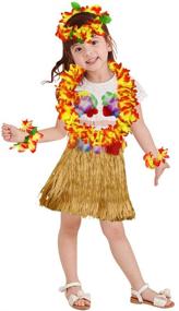 img 1 attached to Hawaiian Hula Grass Skirt Performance Costume