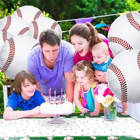 img 2 attached to Baseball Balloons Disposable Tablecloth Birthday