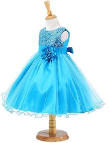 img 2 attached to 🌸 YMING Girls' Clothing Flower Sequin Party Dress