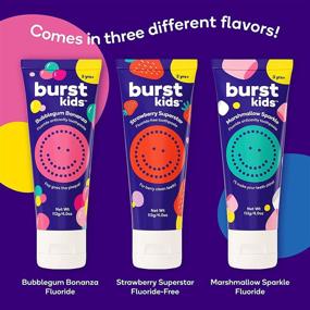 img 1 attached to 🦷 BURSTkids Marshmallow Sparkle Anticavity Fluoride Children’s Toothpaste: Safe, Gentle, and Tasty Dental Care for Kids Ages 3+ - Vegan, SLS & Gluten Free (4.0oz), 2 Pack