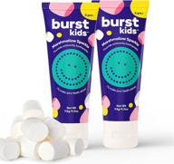 🦷 burstkids marshmallow sparkle anticavity fluoride children’s toothpaste: safe, gentle, and tasty dental care for kids ages 3+ - vegan, sls & gluten free (4.0oz), 2 pack logo