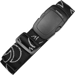 img 1 attached to 🧳 Black Luggage Strap - Samsonite 91156 1041 Travel Accessory for Improved Luggage Security