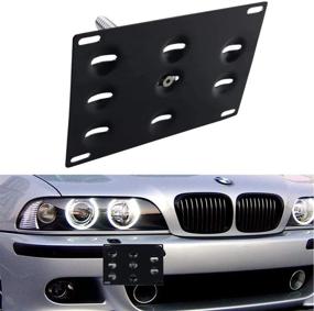 img 3 attached to 🚘 Dewhel Front Bumper Tow Hook License Plate Mount Bracket Holder Bolt On for BMW E82 E88 E90 E91 E92 E93 E70 E71 128i 135i 1M 325i 328i 330i 335i: A Secure and Stylish Solution