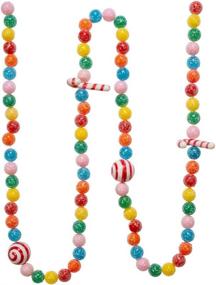 img 3 attached to 🎉 Multicolor Kurt S. Adler H2047-6FT Garland: Festive and Striking Decoration for Any Occasion