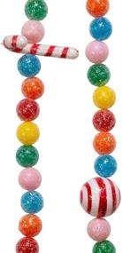 img 2 attached to 🎉 Multicolor Kurt S. Adler H2047-6FT Garland: Festive and Striking Decoration for Any Occasion