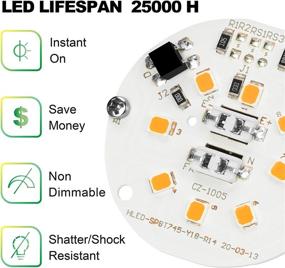 img 2 attached to Flicker-Free Floodlight Reflector: Non-Dimmable, Equivalent for Better SEO