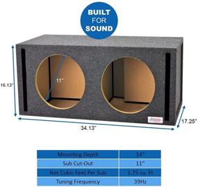 img 3 attached to 🔊 12" JL Audio Dual Vented Subwoofer/Speaker Enclosure, Atrend 12JL01DV – Compatible with WO & W1 Series Subwoofers, Made in the USA