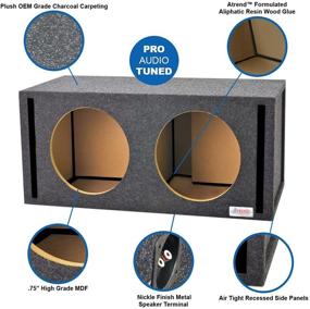 img 2 attached to 🔊 12" JL Audio Dual Vented Subwoofer/Speaker Enclosure, Atrend 12JL01DV – Compatible with WO & W1 Series Subwoofers, Made in the USA