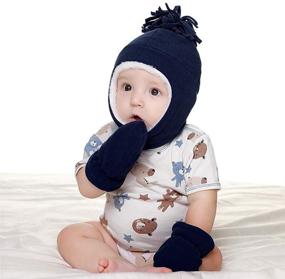 img 2 attached to 🧢 ESTAMICO Little Fleece Trapper Winter Boys' Accessories: Stylish Hats & Caps for Added Warmth