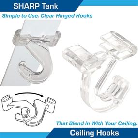 img 3 attached to 🔗 Efficient Clear Hinged Ceiling Hooks: SharpTank Industrial Hardware