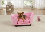 🛏️ ultra plush snuggle bed in light pink by enchanted home pet logo