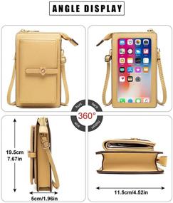 img 2 attached to VEVESMUNDO Lightweight Leather Crossbody 👜 Women's Handbags & Wallets: Stylish Touchscreen Functionality