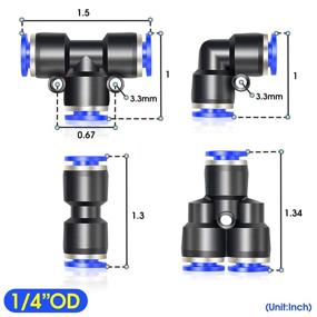 img 2 attached to 🔌 Tailonz Pneumatic Straight Splitter Fittings