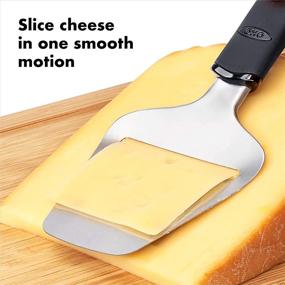 img 1 attached to OXO Good Grips Non-Stick Cheese 🧀 Slicer in Black: Perfect Size, Effortless Slicing