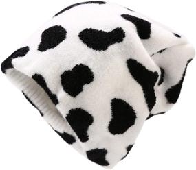 img 1 attached to INOGIH Beanie Hat Leopard Pattern Cow Pattern Outdoor Recreation