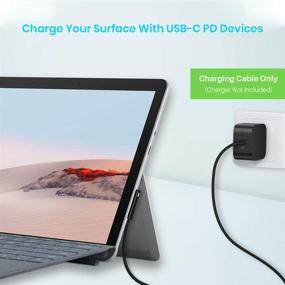 img 3 attached to ⚡ High-Quality Surface Connect to USB-C Charging Cable 15V/3A | Compatible with Microsoft Surface Pro 7/6/5/4/3, Surface Laptop 3/2/1, Surface Go, Surface Book (6FT)