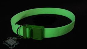 img 2 attached to 🐕 Davis FurEver Brite Green Glow Collar for Small to Medium Pets