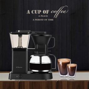 img 3 attached to ☕️ Erkovia 8-Cup One-Touch Coffee Maker with Glass Carafe and Warming Plate - Convenience and Style Combined!