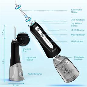 img 2 attached to H2Ofloss Cordless Rechargeable IPX7Waterproof Irrigator Oral Care