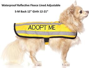 img 3 attached to Warm and Waterproof Dog Coats: Dexil Limited Adopt ME Yellow Coats in Various Sizes - Help a Local Charity!