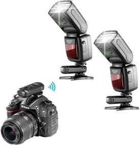 img 1 attached to 📸 Neewer NW561 Flash Speedlite Kit (2 Packs) for Canon, Nikon, Panasonic, Olympus, Pentax, Fujifilm, and Sony Mi Hot Shoe Cameras with 2.4G Wireless Trigger