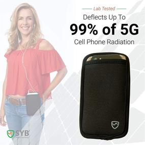 img 1 attached to 📱 SYB Phone Pouch: Enhanced EMF Radiation Protection Sleeve at Regular Size