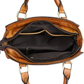img 3 attached to Stylish Crossbody Genuine Leather Vintage Satchels: Women's Handbags & Wallets for Timeless Elegance