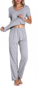 img 4 attached to 👚 Chamllymers Ladies' Cotton Sleepwear Pajamas for Women
