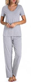 img 3 attached to 👚 Chamllymers Ladies' Cotton Sleepwear Pajamas for Women