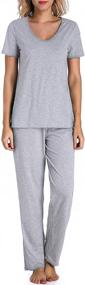 img 1 attached to 👚 Chamllymers Ladies' Cotton Sleepwear Pajamas for Women