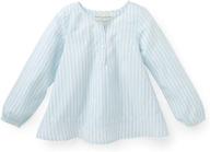 👚 charming embroidered peasant top for girls by hope & henry logo