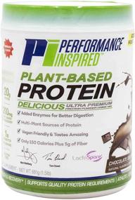 img 4 attached to 🌱 Performance Inspired Nutrition Plant Protein Powder: All Natural, 20G Protein, 1B Probiotics, Digestive Enzymes, High-Fiber, Gluten-Free, Chocolate Delight, 1.5lb