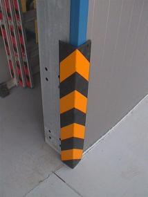 img 2 attached to 🚧 Garage and Warehouse Rubber Corner Guards - 0.3" Thickness (8mm), Black & Yellow - Pack of 2 Pcs, 31" x 4" x 4