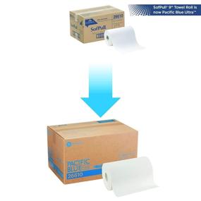 img 3 attached to 🧻 Pacific Blue Ultra 9” Paper Towel Roll (formerly SofPull) - Georgia-Pacific, 400 Feet, 6 Rolls Per Case