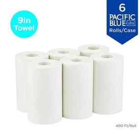 img 1 attached to 🧻 Pacific Blue Ultra 9” Paper Towel Roll (formerly SofPull) - Georgia-Pacific, 400 Feet, 6 Rolls Per Case