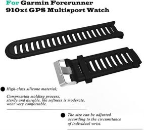 img 2 attached to 💪 Silicone Replacement Wristband for Garmin Forerunner 910XT Watch - Enhanced Fitness Band Accessory, Durable and Comfortable