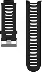 img 3 attached to 💪 Silicone Replacement Wristband for Garmin Forerunner 910XT Watch - Enhanced Fitness Band Accessory, Durable and Comfortable